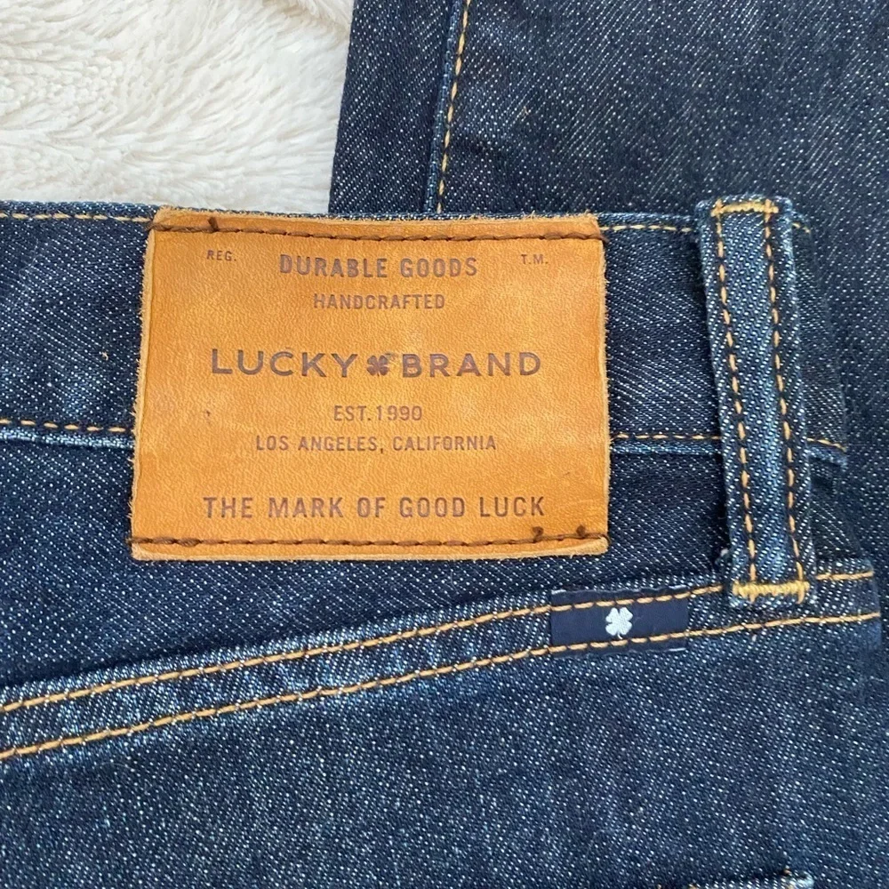 Lucky Brand Men's 221 Straight Jean dark wash Barite denim Sz 34/34